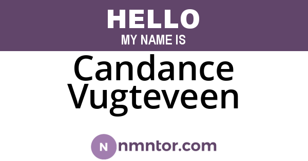 Candance Vugteveen