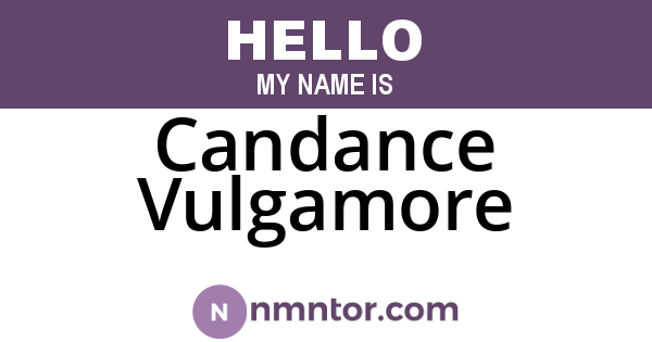 Candance Vulgamore
