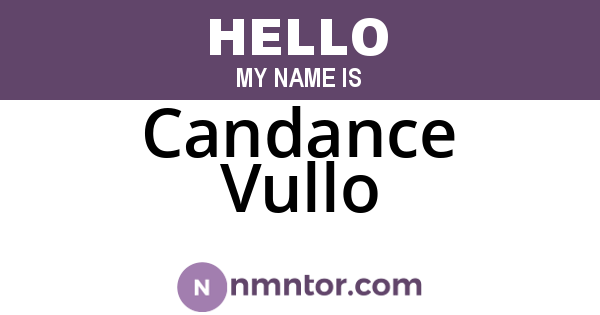 Candance Vullo