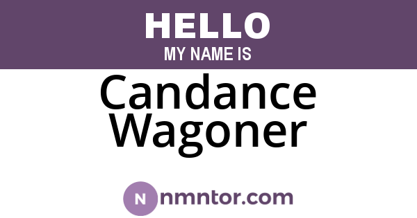 Candance Wagoner
