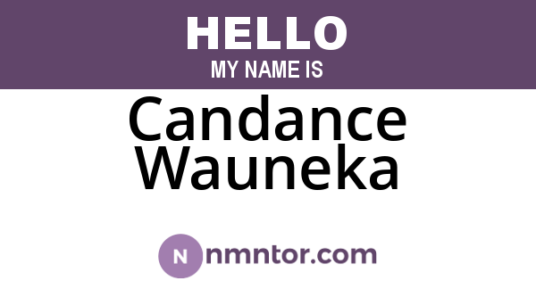 Candance Wauneka