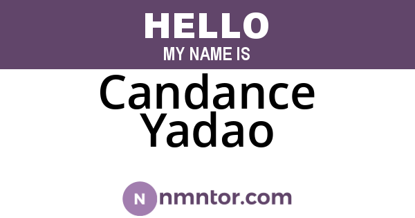 Candance Yadao