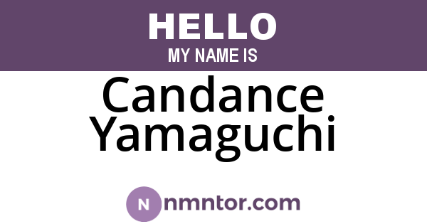 Candance Yamaguchi