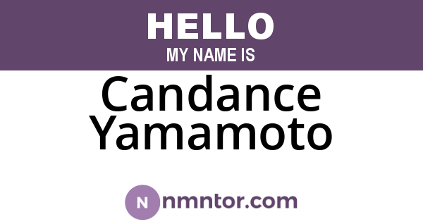 Candance Yamamoto
