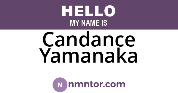 Candance Yamanaka