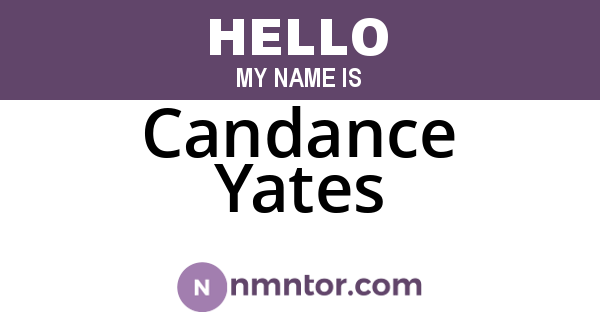 Candance Yates