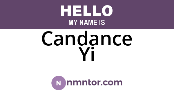 Candance Yi