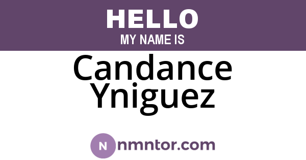 Candance Yniguez