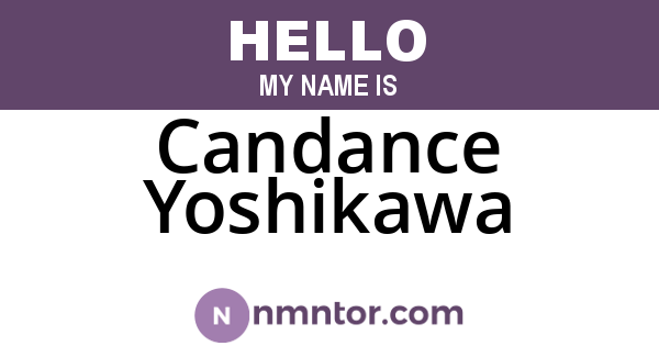 Candance Yoshikawa