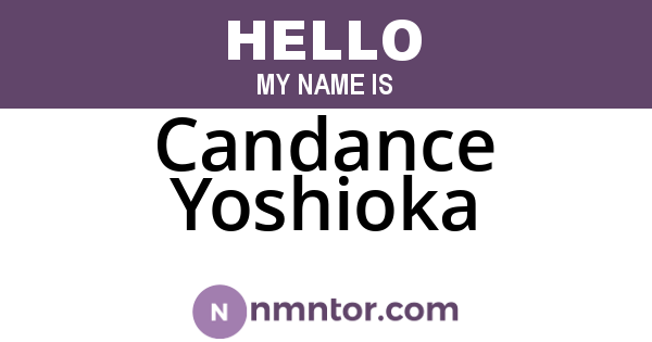 Candance Yoshioka