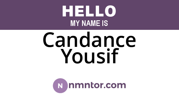 Candance Yousif