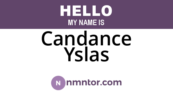 Candance Yslas