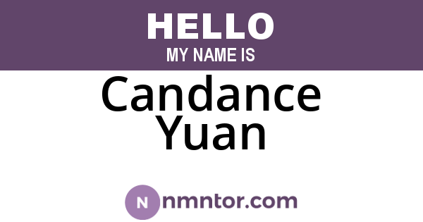 Candance Yuan