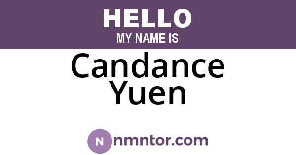 Candance Yuen