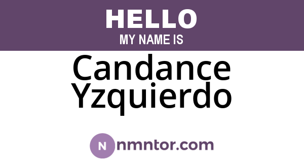 Candance Yzquierdo