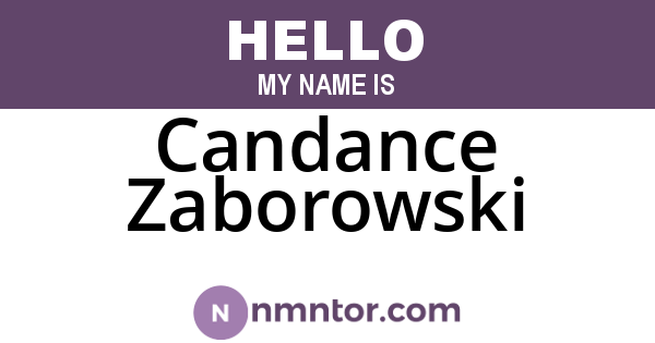 Candance Zaborowski