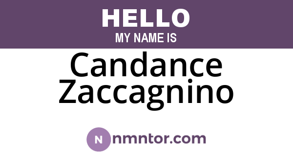 Candance Zaccagnino