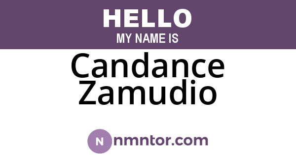 Candance Zamudio