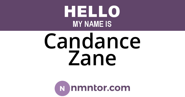 Candance Zane