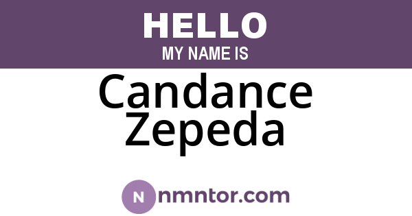 Candance Zepeda