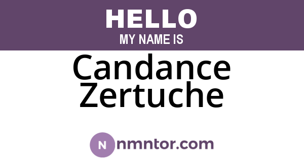 Candance Zertuche