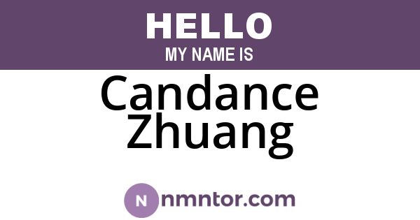 Candance Zhuang