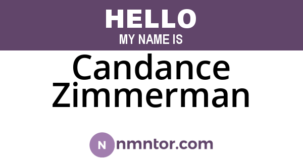 Candance Zimmerman