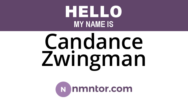 Candance Zwingman