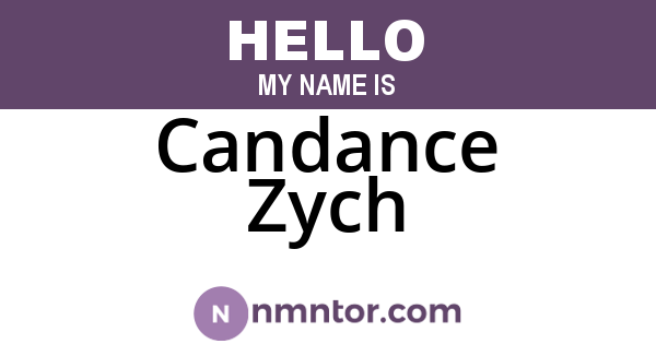 Candance Zych