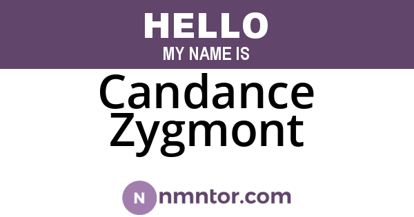 Candance Zygmont