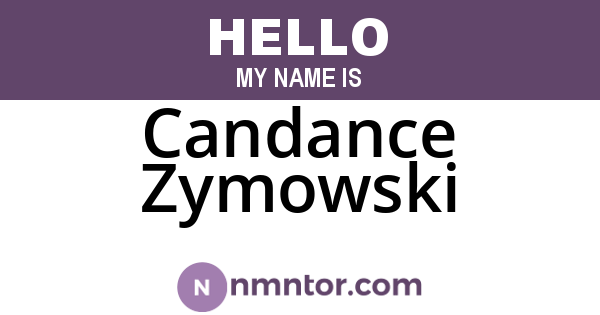 Candance Zymowski