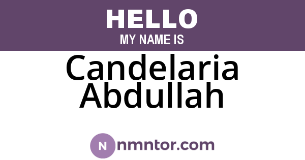 Candelaria Abdullah