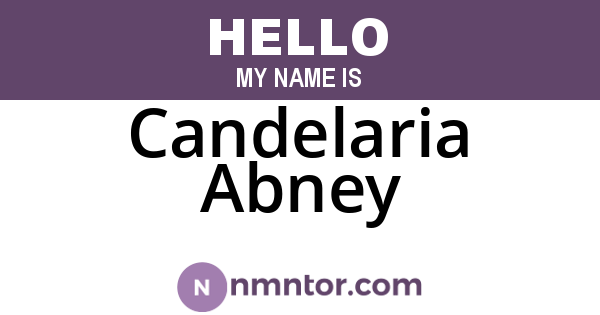 Candelaria Abney