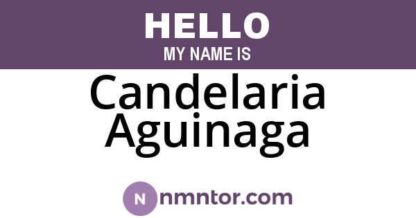 Candelaria Aguinaga