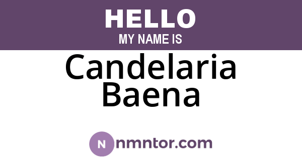 Candelaria Baena