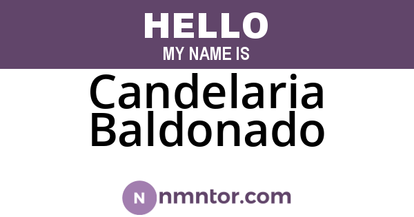 Candelaria Baldonado