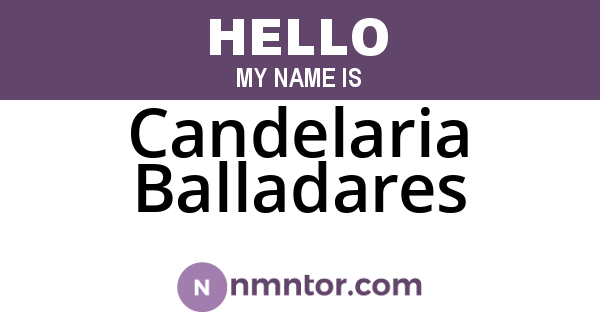 Candelaria Balladares