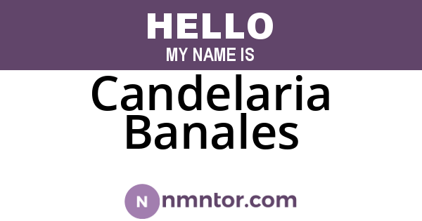 Candelaria Banales