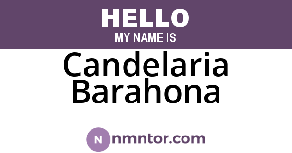 Candelaria Barahona