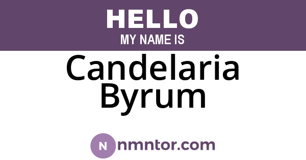 Candelaria Byrum