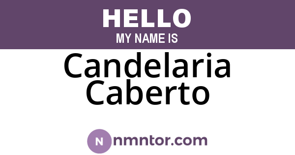 Candelaria Caberto