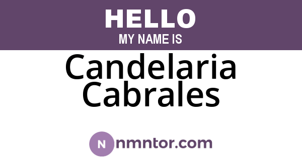 Candelaria Cabrales
