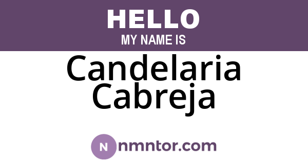 Candelaria Cabreja