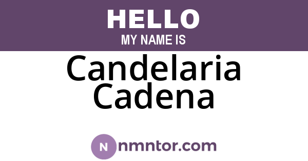 Candelaria Cadena