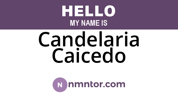Candelaria Caicedo