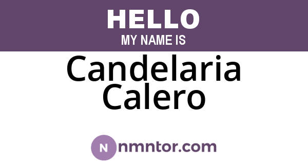 Candelaria Calero