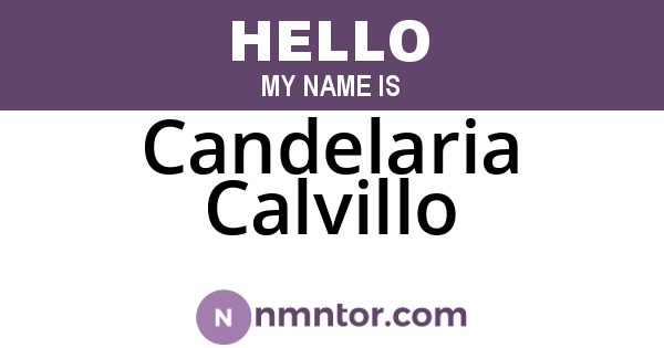 Candelaria Calvillo