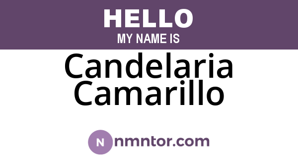 Candelaria Camarillo