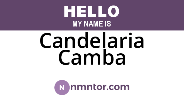 Candelaria Camba