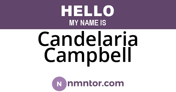 Candelaria Campbell